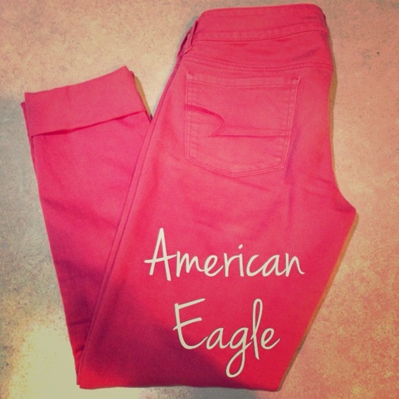 AE Coral Skinnies