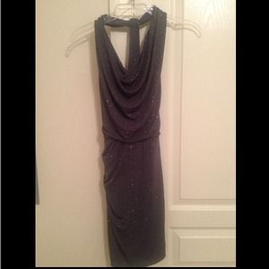 Gray sparkly silver dress