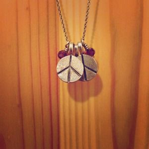Triple Peace Charm Necklace
