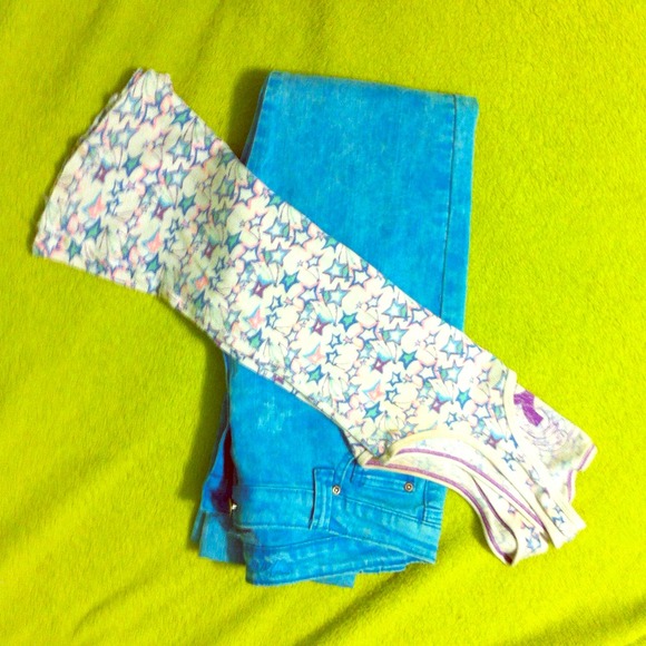 Turquoise jean and tank top bundle!