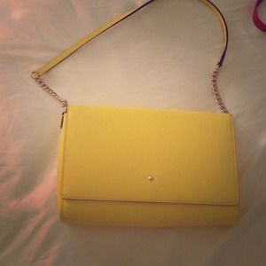 Kate spade small size handbag with yellow color