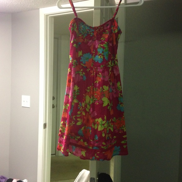 Beautiful pink floral Aeropostale dress!💗🌸🌺☀ - Picture 2 of 4