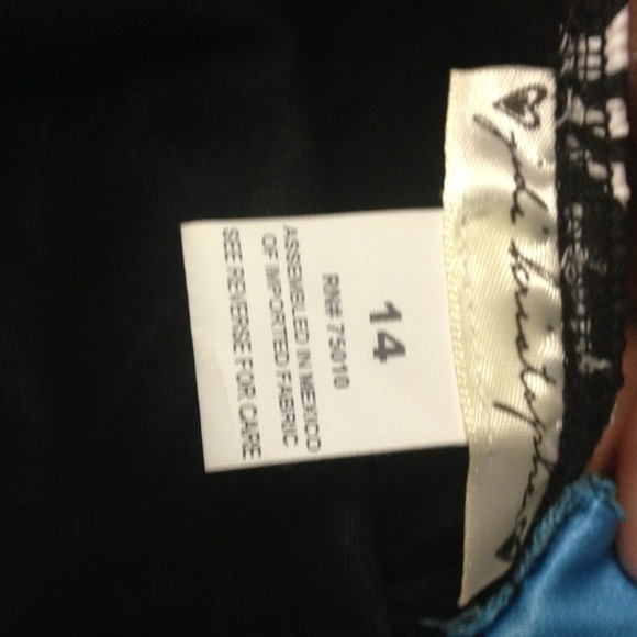 Black, Blue, and zebra print party dress!💙👍💖 - Picture 4 of 4