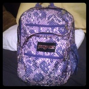 BACK TO SCHOOL Purple and white jansport backpack!