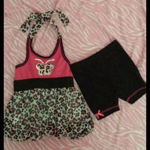 Bubble top capri set. Size 12 months