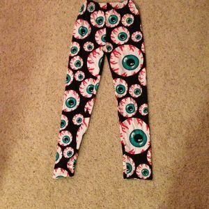 eyeball print leggings