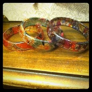 Hand painted Bangle Bracelets