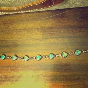 Antique Jade and Turquoise Bracelet