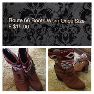 Route 66 Woven Heel Boots