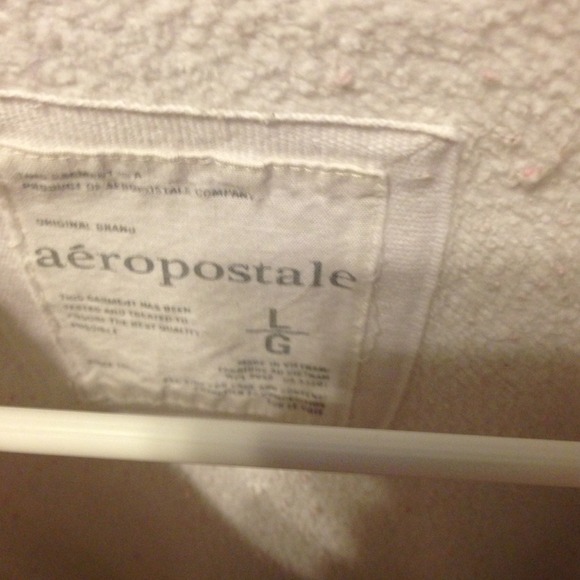 A white Aeropostale hoodie. - Picture 3 of 3