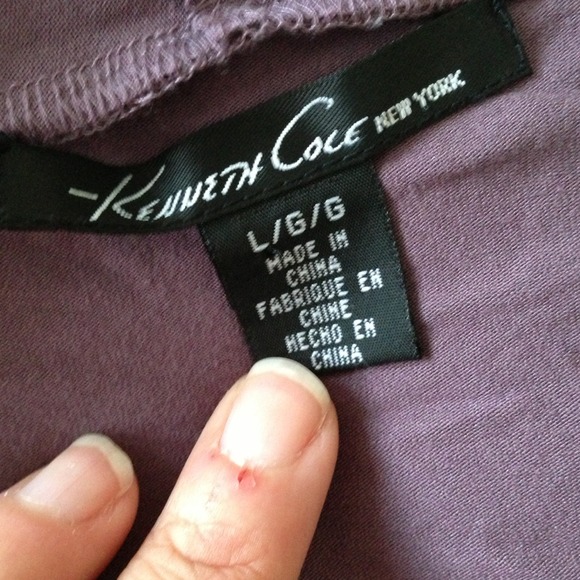 SOLD Kenneth Cole Purple Jersey Wrap Dress - Picture 3 of 4
