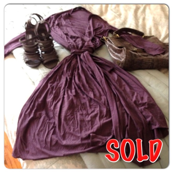 Kenneth Cole Dresses & Skirts - SOLD Kenneth Cole Purple Jersey Wrap Dress