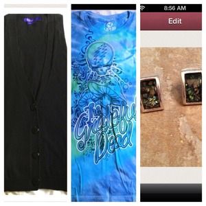 Vest, Tshirt and earrings!