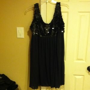 Black cocktail dress
