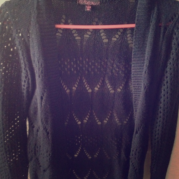 Black cardigan