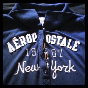 Navy Blue Collared T-Shirt