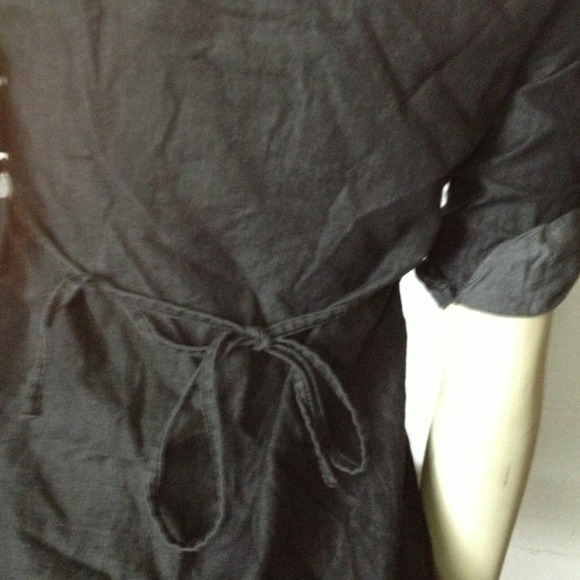 🐱SOLD🐱Miley Cyrus button-down dark denim top - Picture 3 of 3