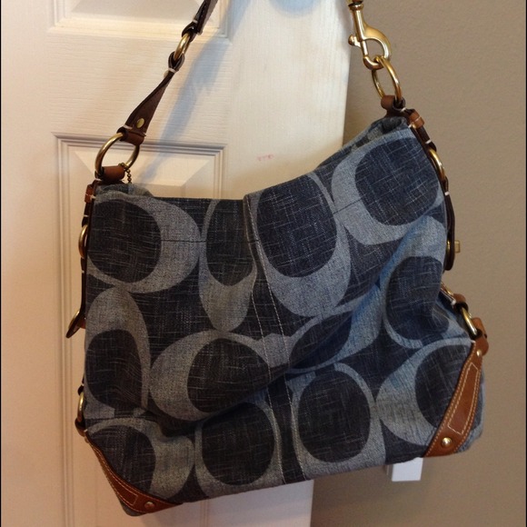 Authentic Denim Coach Purse