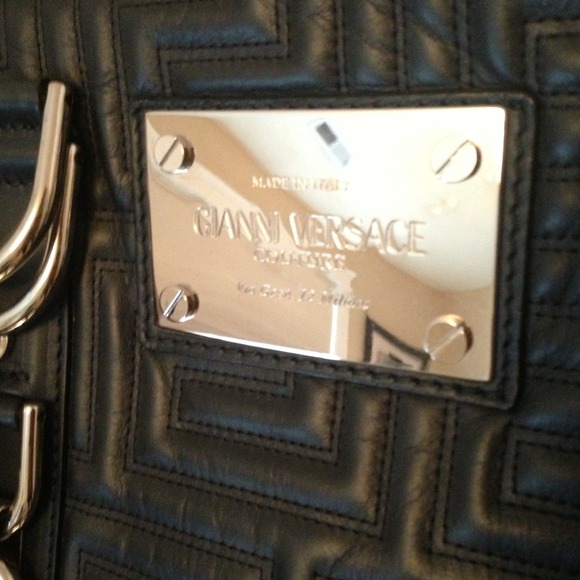 Versace Bags Navy Gianni Bag Poshmark
