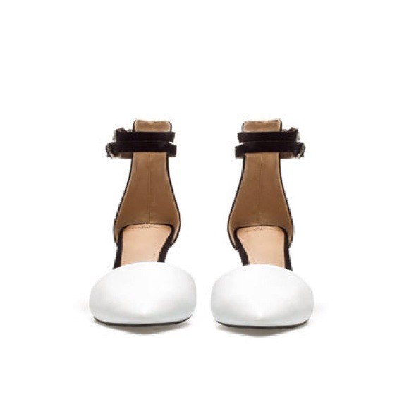 Sold. Zara vamp ankle strap shoe