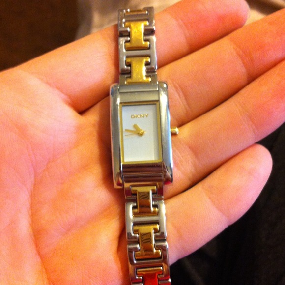 DKNY gold/silver watch