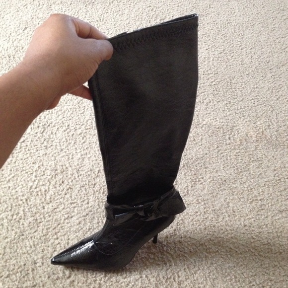 Black doll house boots