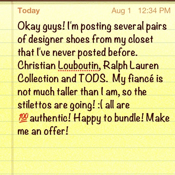 Designer Shoes coming!!! Check out my closet