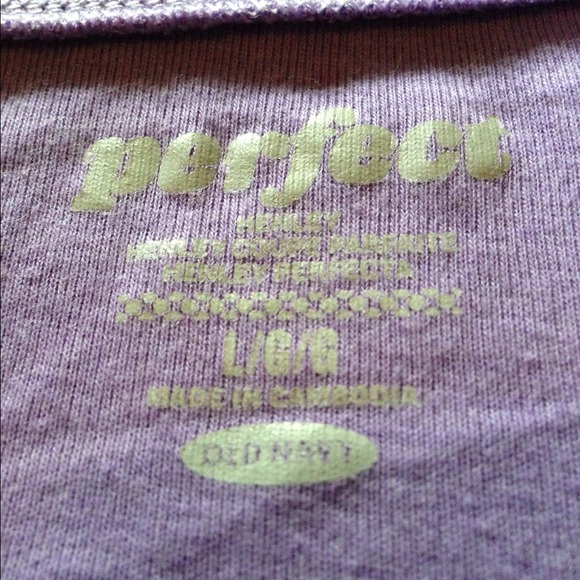 Never worn lavender Tee with button up - Picture 2 of 2