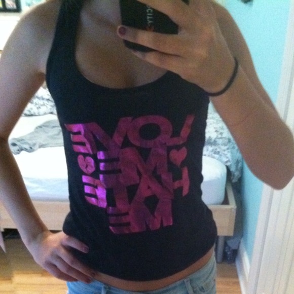 Love me❤ Hate me💔 tank top