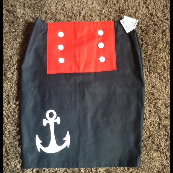 Rockabilly pinup nautical skirt. Never worn!