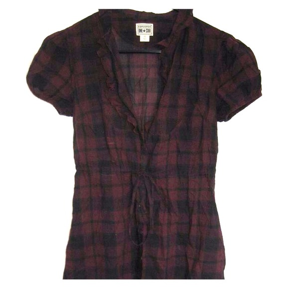 Maroon and Black Tunic or Dress