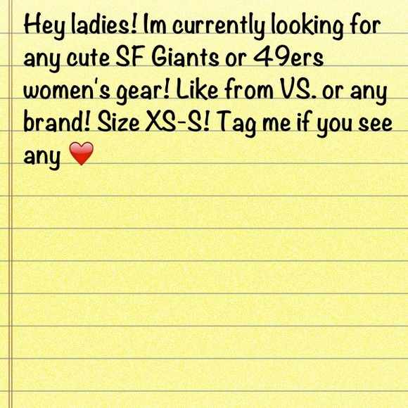 Giants and niners women's clothes!