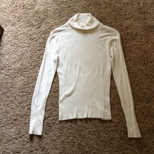 Soft cream turtleneck sweater