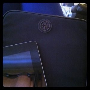 Tory Burch Robinson e-tablet Black Nylon iPad Case