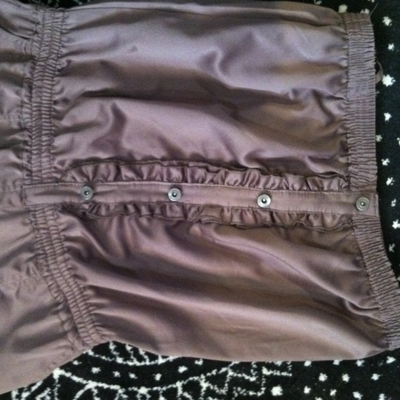 🎀Beige strapless sexy silk romper🎀 - Picture 2 of 3