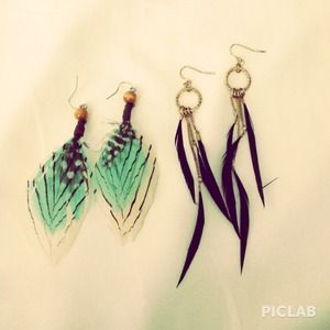 Feather Earring Set