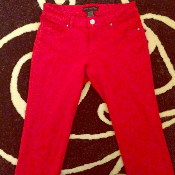 Hot red jeggings😍