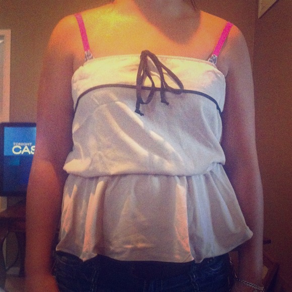 Strapless nude top