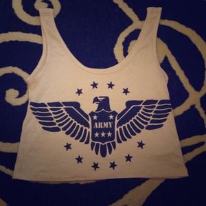 Army logo crop top❤