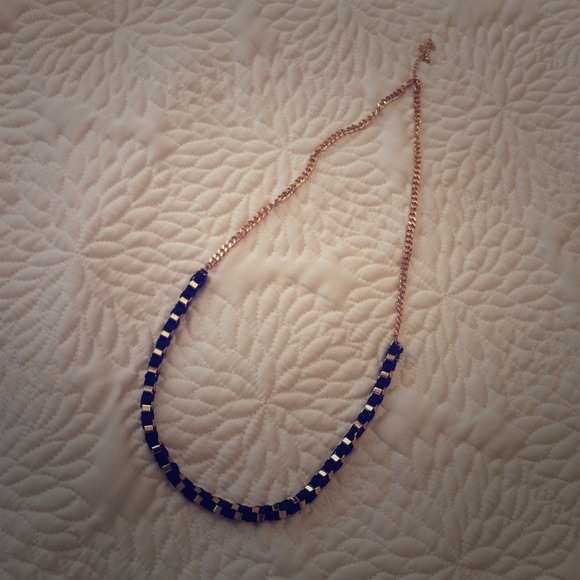 sold - black gold necklace