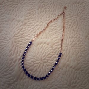 sold - black gold necklace