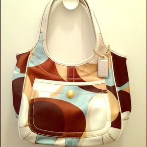 Coach multi color bag