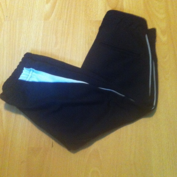 Black and white softball pants