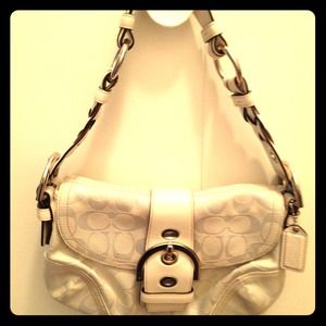 Coach white bag