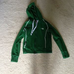 The North Face Sweater Green and White