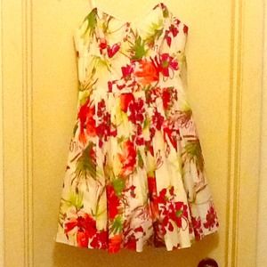 Allen B strapless dress NWT