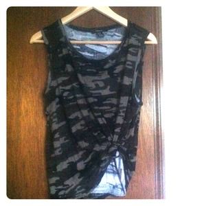 Army fatigue tank forever 21