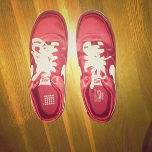 Nike Air Force Ones red
