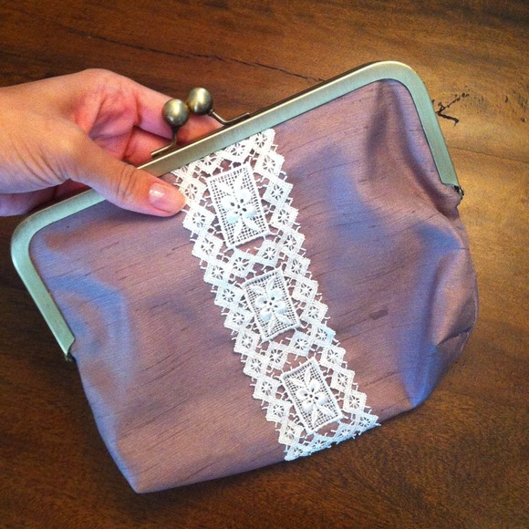 Handbags - Lace detail clutch Handbags - Lace detail clutch