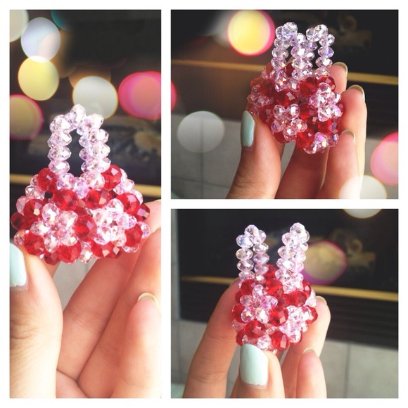 Handmade bead handbag pendant